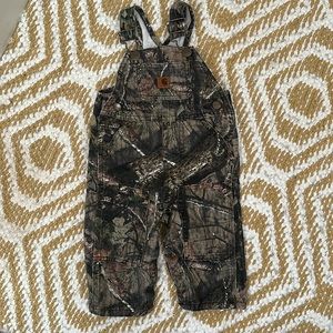 Camo Carhartt x Mossy Oak Overalls infant / toddler